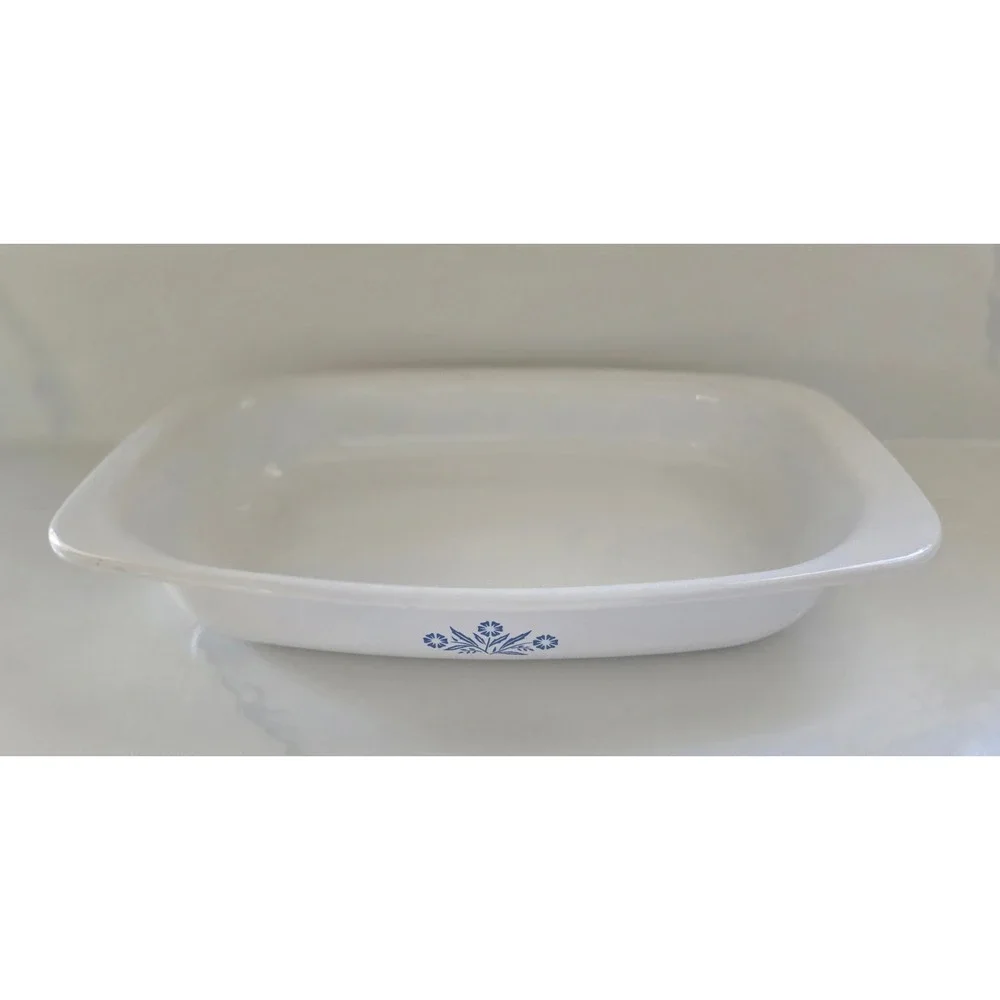 Vintage Corning Ware P-21 Blue Cornflower Roaster 13x9x2 Baking Dish USA